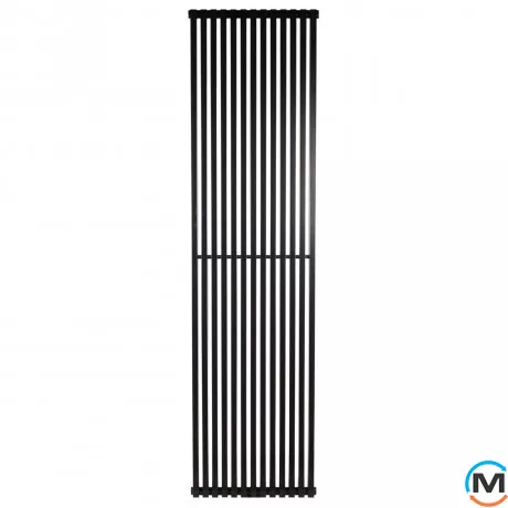 Радіатор Betatherm Quantum 2 2000*525 (Чорний RAL9005М, підк. №99), Підключення радіатора: Нижнє, Колір: Чорний, Висота (мм): 2000, Глибина (мм): 85, Кількість секцій: 13, фото , зображення 2