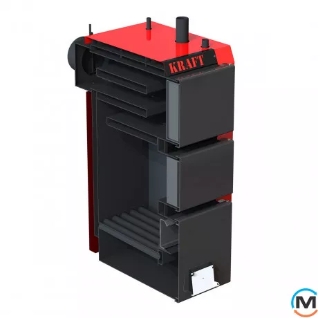 Котел тривалого горіння Kraft серія S 12 з ручним керуванням, Варіант: Без автоматики, Теплова потужність (кВт): 12, фото , зображення 2