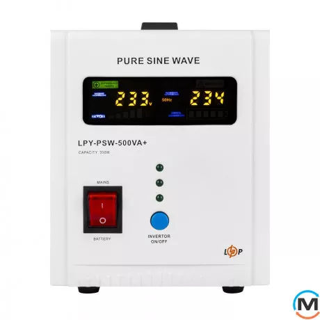 Комплект резервного питания для котла LogicPower 500 + мультигелевая батарея 900 Ватт, Мощность, VA/W: 500/350, Емкость, Ah: 65, фото , изображение 2