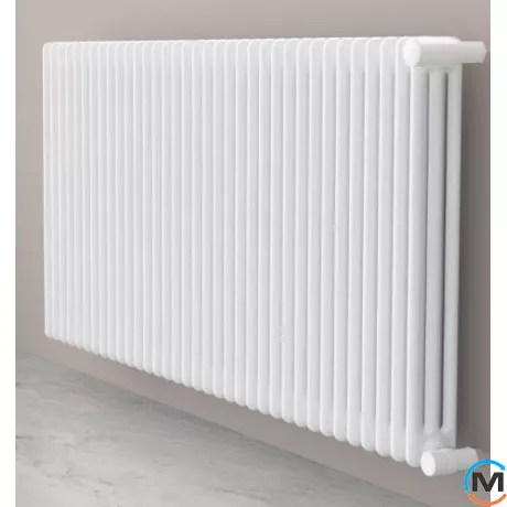 Дизайн-радіатор Cordivari ARDESIA (18 секцій) H=556 мм 3 колони (білий RAL9010), Ширина (мм): 828, Кількість секцій: 18, Опалювана площа (кв.м): 11, фото , зображення 2