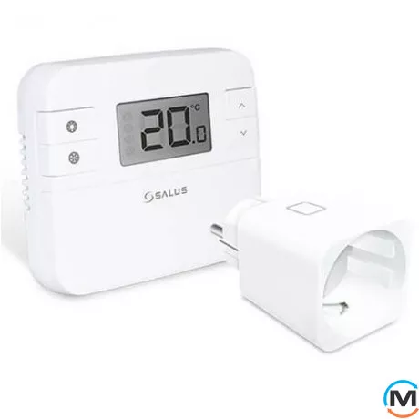 Бездротовий терморегулятор у комплекті з бездротовою розеткою Salus RT310SPE, фото 