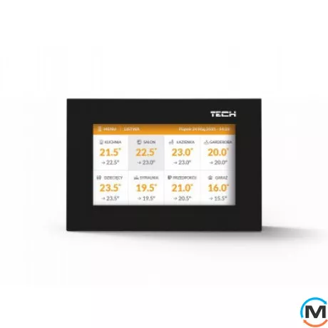 Бездротова панель керування + датчик температури (прихований монтаж) Tech M-8e, фото , зображення 2