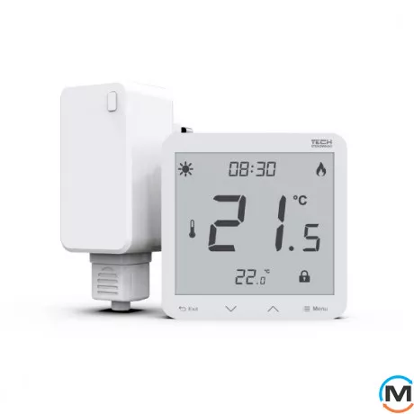 Бездротовий дворежимний термостат (можливість підключення датчика зовнішньої температури) EU-(раніше ST)-297 v2, фото 