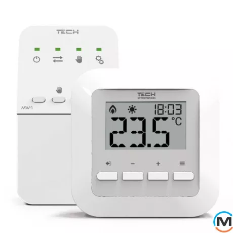 Бездротовий кімнатний дворежимний термостат (можливість підключення датчика зовнішньої температури) EU-(раніше ST)-295 v2, фото 