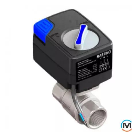 Кран з електроприводом Mastino 12В 3/4", Діаметр різьблення: 3/4", Електроживлення: 12 V, фото 