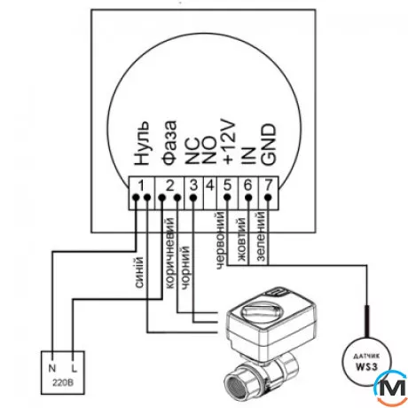 Контролер захисту від протікання води Mastino TS1 black, Колір: Чорний, фото , зображення 5