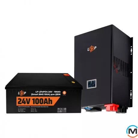 Комплект резервного живлення LogicPower ДБЖ + літієва LiFePO4 батарея (UPS 3600VA + АКБ LiFePO4 2560W), фото 