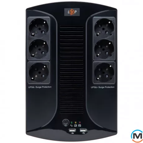 Линейно-интерактивное ИБП LogicPower 650VA-6PS (455Вт), фото 