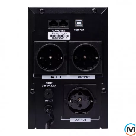 Линейно-интерактивное ИБП LogicPower LPM-UL1100VA (770Вт), фото , изображение 4