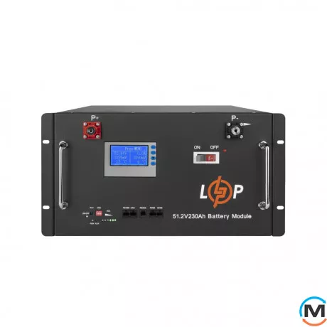 Акумулятор LogicPower LiFePO4 48V (51,2V) – 230 Ah (11776Wh) (Smart BMS 200A) з LCD RM, фото 