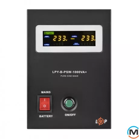 Комплект резервного живлення для котла LogicPower ДБЖ + гелева батарея (UPS B1000VA + АКБ GL 1440W), фото , зображення 2