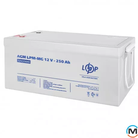 Аккумулятор LogicPower мультигелевый LPM-MG 12V - 250 Ah, Емкость, Ah: 250, Номинальное напряжение АКБ, V: 12, фото 