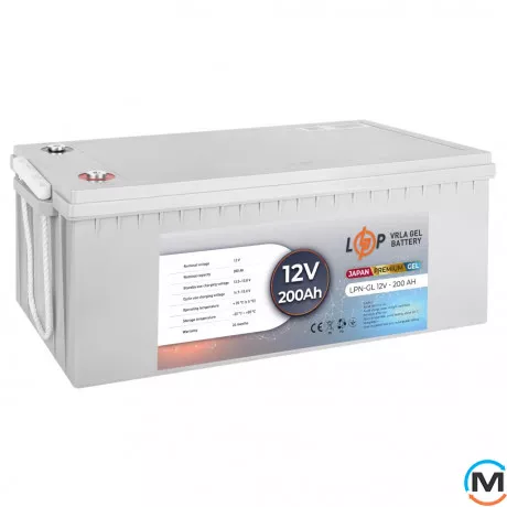 Акумулятор LogicPower гелевий LPN-GL 12V-200 Ah, фото , зображення 2