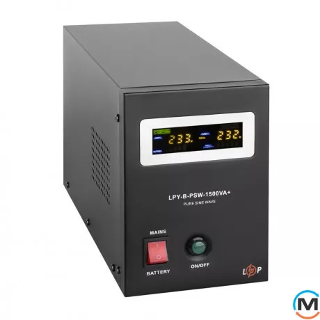 ИБП LogicPower с правильной синусоидой 24V LPY-B-PSW-1500VA+(1050Вт) 10A/15A, фото , изображение 3