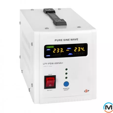 ИБП LogicPower с правильной синусоидой 12V LPY-PSW-800VA+(560Вт)5A/15A, фото , изображение 4