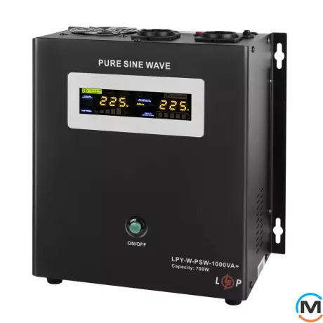 ИБП LogicPower с правильной синусоидой 12V LPY-W-PSW-1000VA+(700Вт)10A/20A, фото , изображение 2