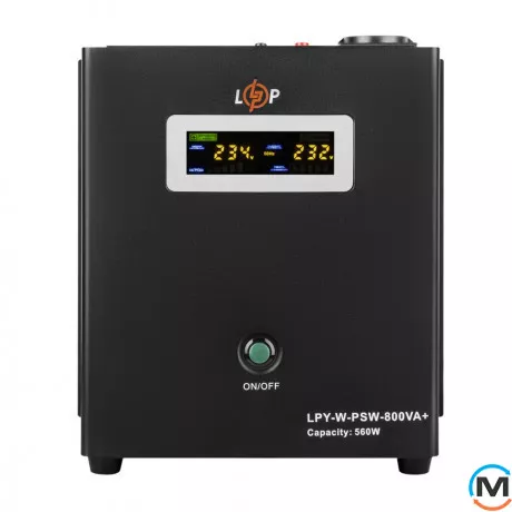 ИБП LogicPower с правильной синусоидой 12V LPY-W-PSW-800VA+(560Вт)5A/15A, фото 