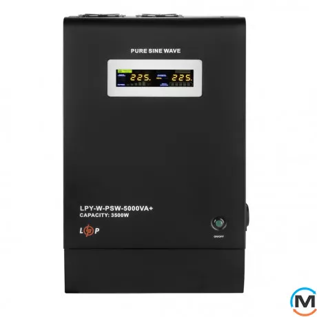 ИБП LogicPower с правильной синусоидой 48V LPY-W-PSW-5000VA+(3500Вт)10A/20A, фото , изображение 3
