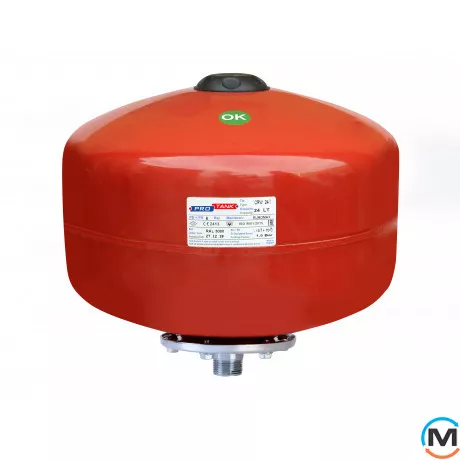 Бак розширювальний ProTank PT 60 V 10 бар вертикальний, Об'єм (л): 60, Виконання: Вертикальний, Варіант: Без манометром, Макс. Тиск (бар): 16, фото 