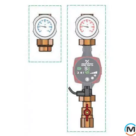 Монтажный комплект Meibes R 1’’, фото 