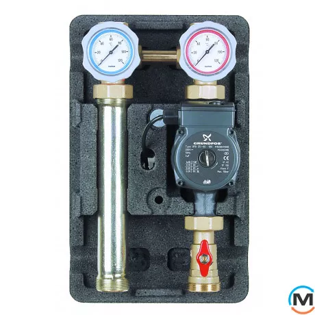 Насосна група Meibes D-UK 1 1/4” з насосом Wilo Stratos PARA 30/1-7, фото 