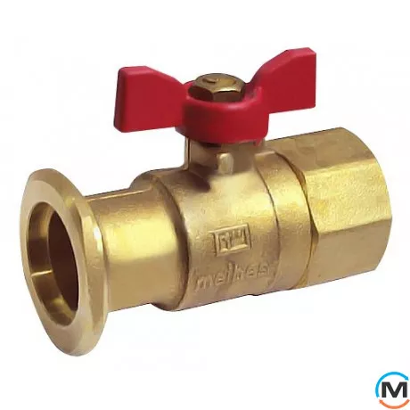 Запірний кульовий кран FL xВР 1” (Ду 25 мм) під гайку НГ 11/2”, фото 