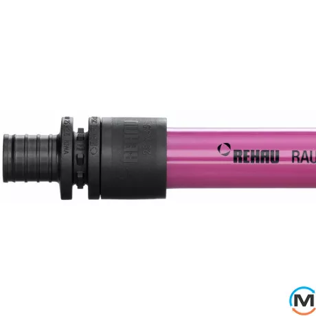 Труба для опалення Rehau Rautitan pink 16х2,2 мм, Тип труби: Проста, Призначення труб: Опалення, Діаметр (мм): 16, Робочий тиск (бар): 10, Матеріал: Пошитий поліетилен Pex-a, фото 