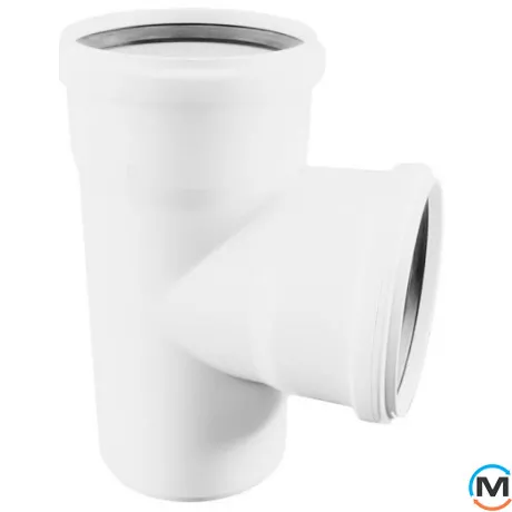 Трійник Rehau Raupiano Plus 75/75 87 °, Вид каналізації: Внутрішня, Тип каналізації: Безшумна, Градус (град.): 90, Модифікація: 75/75 87, Діаметр (мм): 75, Матеріал: Поліпропілен PPR, фото 