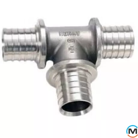 Трійник Rehau Rautherm S 20-10-20, Модифікація: 20x10x20, Діаметр (мм): 20, Матеріал: Латунь оцинкована, фото 