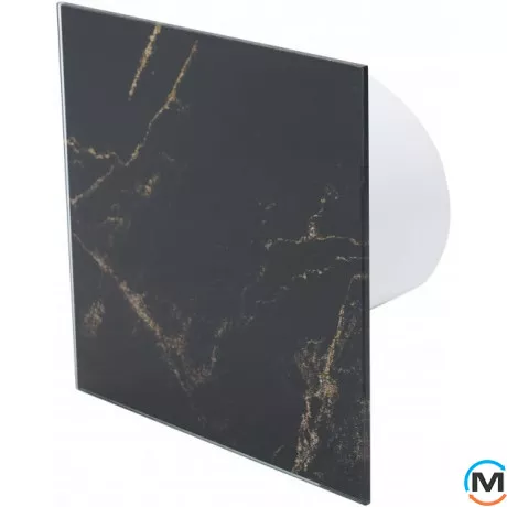 Панель до вентилятора AirRoxy серія dRim чорно-золотий мармур Glass panel (скло), фото 