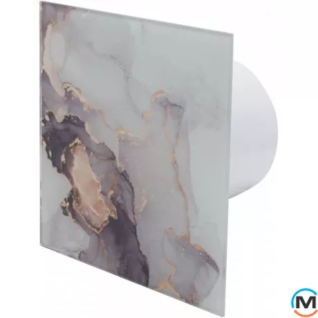 Панель к вентилятору AirRoxy серия dRim розово-золотой мрамор Glass panel (стекло), фото 