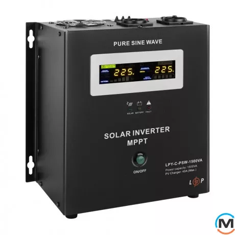 Солнечный инвертор ИБП LogicPower LPY-C-PSW-1500VA (1050Вт) MPPT 24V, фото , изображение 3