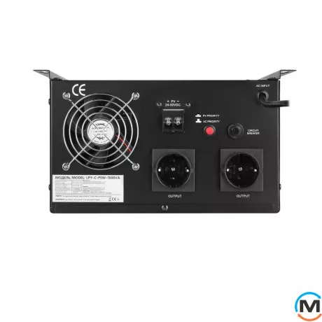 Солнечный инвертор ИБП LogicPower LPY-C-PSW-1500VA (1050Вт) MPPT 24V, фото , изображение 4