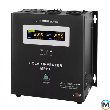 Солнечный инвертор ИБП LogicPower LPY-C-PSW-2000VA (1400Вт) MPPT 24V, фото , изображение 2