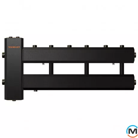 Коллектор Termojet Dn32 с гидрострелкой в кожухе 3 выхода вверх Dn25 (КГС32В125(200)), фото 