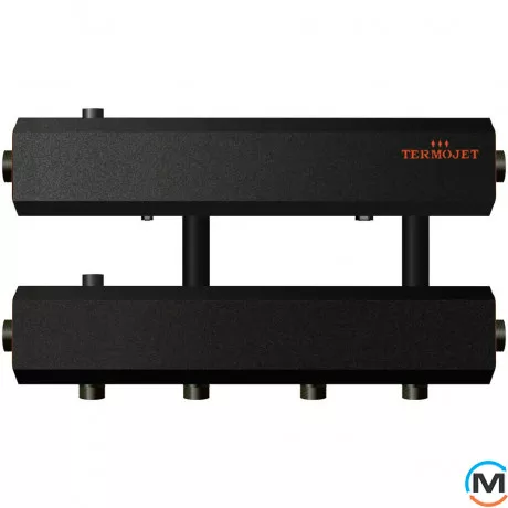 Колектор Termojet Dn50 у кожусі 300 мм міжосьове 2 виходи вниз Dn32 (К22Н150(300)), фото 