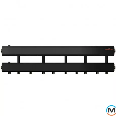 Коллектор Termojet Dn50 в кожухе 300 мм межосевое 5 выхода вниз Dn32 (К52Н150(300)), фото 