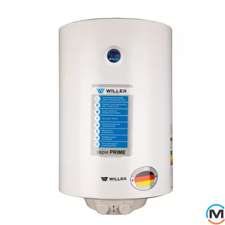 Водонагреватель Willer EV80DR-Prime вертикальный (цвет черный матовый), Объем (л): 80, Цвет: Черный матовый, фото 