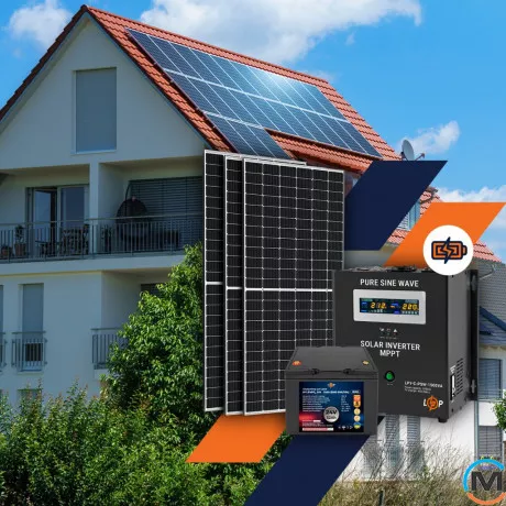 Солнечная электростанция (СЭС) LogicPower 1kW АКБ 1.2kWh (литий) 52 Ah Премиум, фото , изображение 2