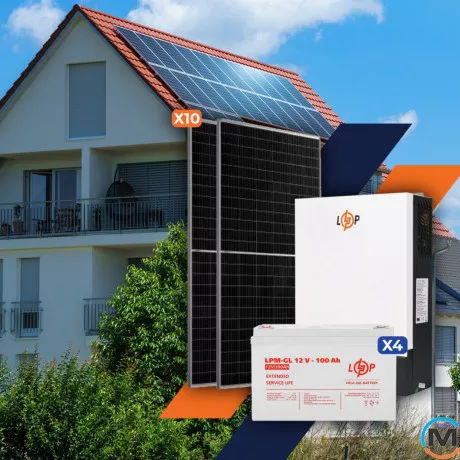 Солнечная электростанция (СЭС) LogicPower 5kW АКБ 4.8kWh (гель) 100 Ah Стандарт, фото , изображение 4