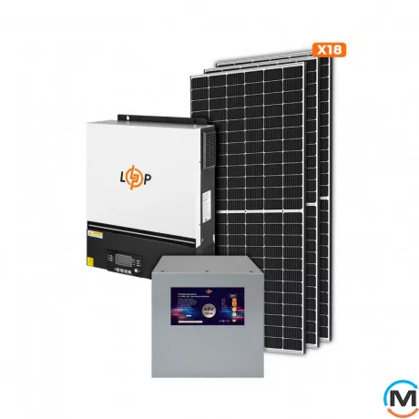 Солнечная электростанция (СЭС) LogicPower 8kW АКБ 11kWh (литий) 230 Ah Премиум, фото 