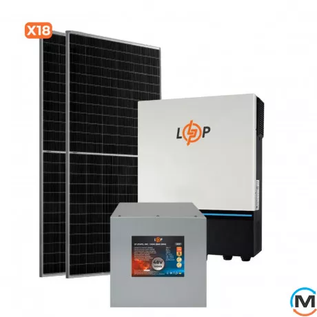 Солнечная электростанция (СЭС) LogicPower 8kW АКБ 9,6kWh (литий) 202 Ah Премиум, фото 