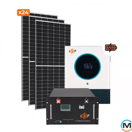Солнечная электростанция (СЭС) LogicPower Премиум + 11kW АКБ 11kWh LiFePO4 230 Ah, фото 