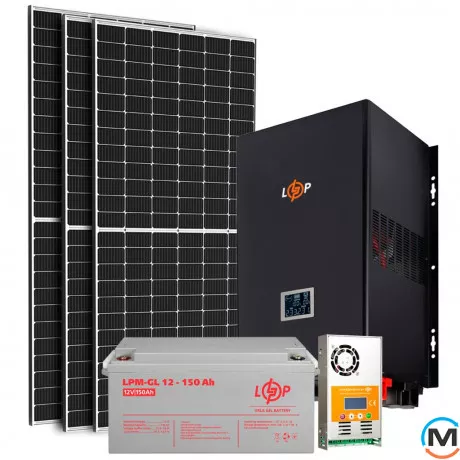 Солнечная электростанция (СЭС) LogicPower Стандарт 2.5kW АКБ 3.6kWh Gel 150 Ah, фото 