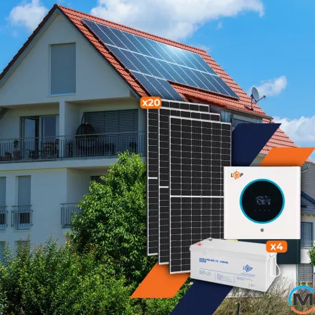 Солнечная электростанция (СЭС) LogicPower Стандарт 8kW АКБ 9.6kWh mGel 200 Ah, фото , изображение 2