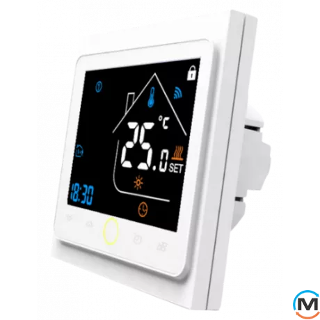 Термостат з ZigBee керуванням Tervix Pro Line для газового/електричного котла, Колір: Білий, Управління: ZigBee, фото , зображення 2