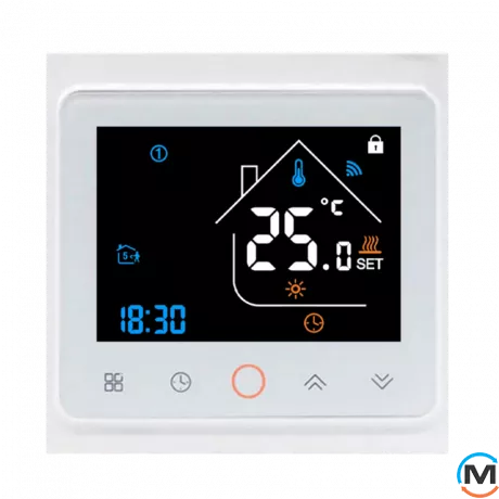 Термостат з ZigBee керуванням Tervix Pro Line для газового/електричного котла, Колір: Білий, Управління: ZigBee, фото 