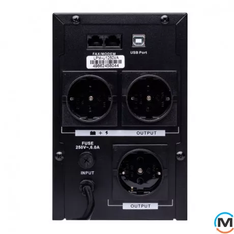 Линейно-интерактивное LogicPower ИБП LPM-U1250VA (875Вт), фото , изображение 2