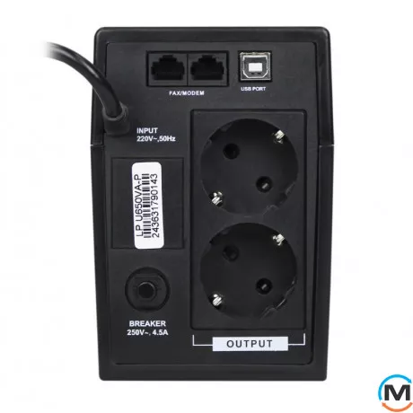 Лінійно-інтерактивне ДБЖ LogicPower U650VA-P (390Вт), фото , зображення 4