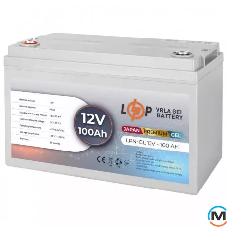 Аккумулятор гелевой LogicPower LPN-GL 12V - 100 Ah, фото 